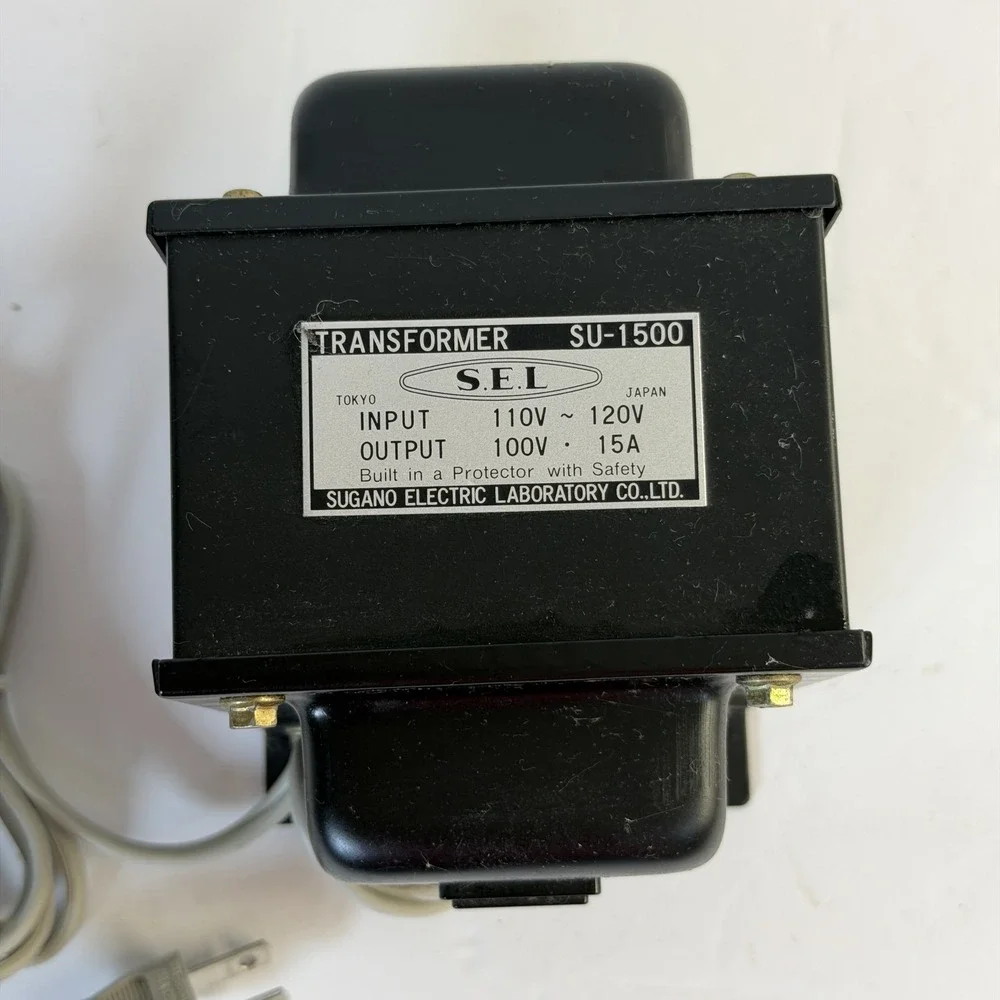 S.E.L. SU-1500 Step-Down Transformer 110V-120V to 100V 15A Japan Import A2-200